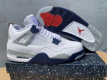 wholesale cheap nike air jordan 4 Midnight Navy shoes aaa