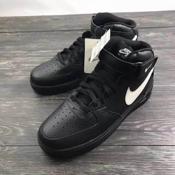 air force ones black high tops